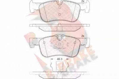 R BRAKE rb2063 -  Комплект тормозных колодок, дисковый тормоз
